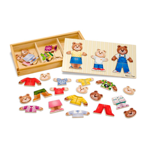bamse puslespil, Bamsefamilie træ puslesppil, puslespil med humør og påklædning, snak om beklædningsgenstande, snak om humør, snak om familie, kvalitet, ciha, høreudfordringer, høretab, sprogtræning, sprogstimulerende, høretræning, cochlear implants, høreapparater