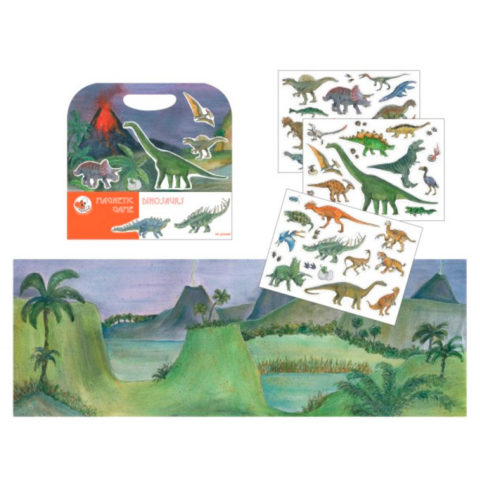 Dinosaurer i en flot magnetisk bog der styrker sproget. Køb flere varianter hos www.ciha.dk