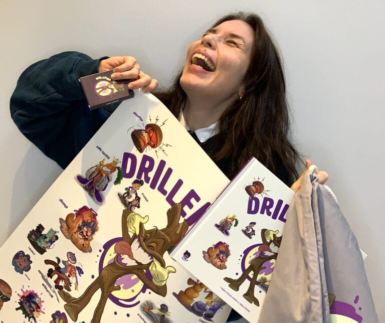 Marie Stegger Smith og Drillepind Godteposen