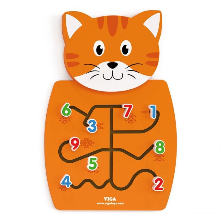 Aktivitetstavle kat med tal og mængder der skal matches.