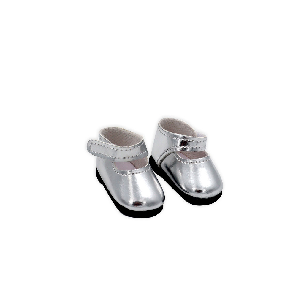 Amiga dukkesko - Sølv sko