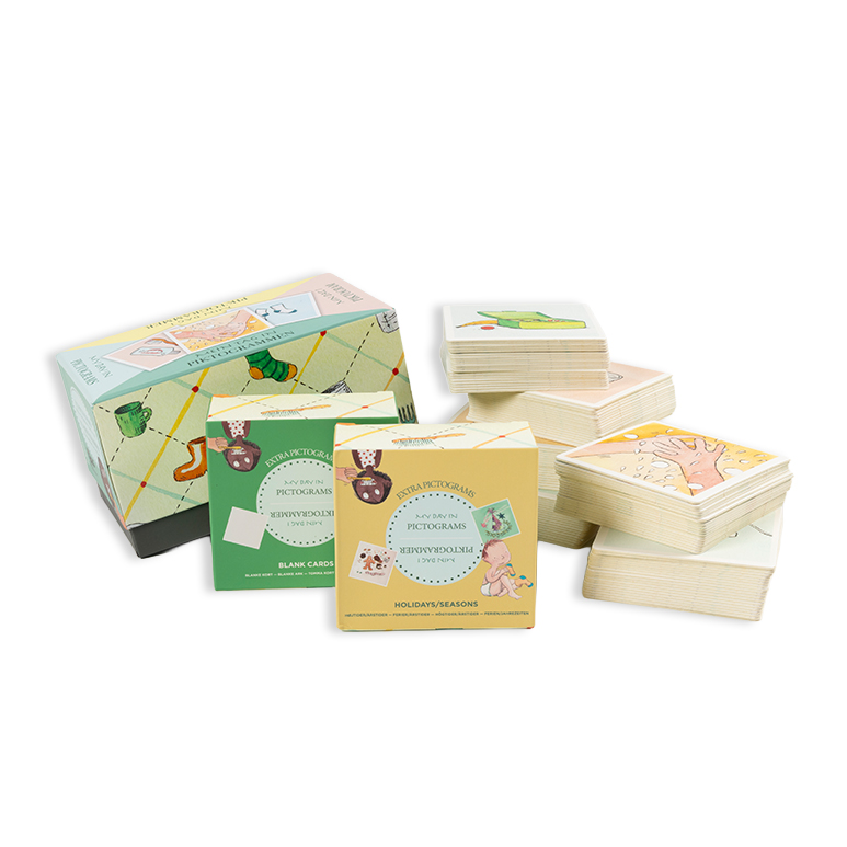 Piktogram start pakke med 172 kort til at skabe visualisering og struktur i barnets hverdag i børnefamilien