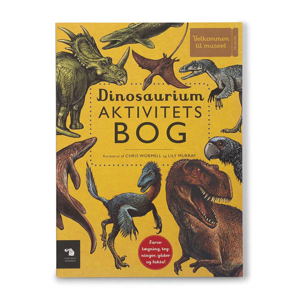 Aktivitetsbog med dinosaurer til børn