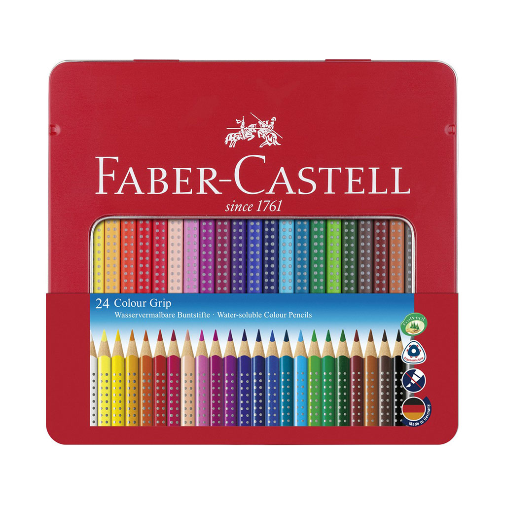 Faber-Castell farveblyanter i tinæske 24 stk.