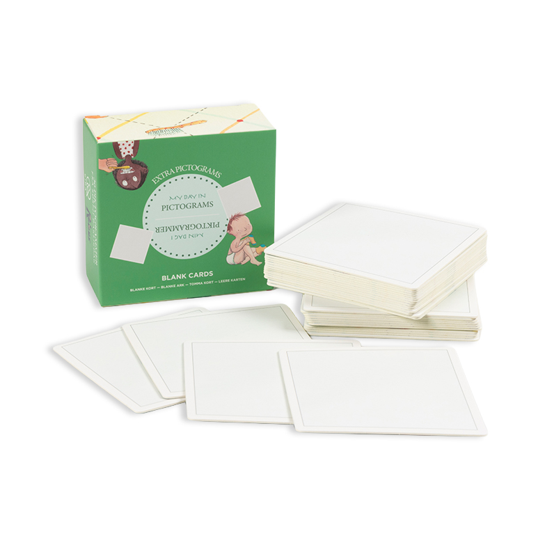 Piktogram tilkøbspakke med 30 piktogram kort - klar til at I selv designer lige hvad der passer ind i jeres familie